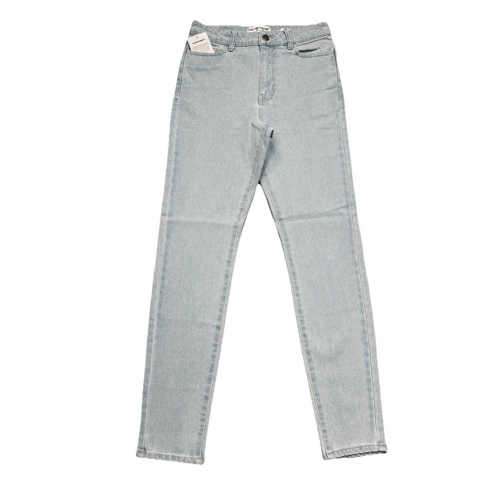American Apparel Pencil Jeans 27 (27x29) Light Wash Blue Stretch Womens New